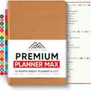 Undated, 2026 Planner,  - The #1 Productivity Planner to Achieve Your 2026 Goals - Planner 2026-2027 by PRODUCTIVITY STORE (3 Pack, BROWN)