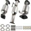 ASOPARTS Catalytic Converter 3.6L Fit for 2008-2017 Buick Enclave, 2009-2017 Chevy Traverse, 2007-2017 GMC Acadia, 2007-2010 Saturn Outlook (3PCS)