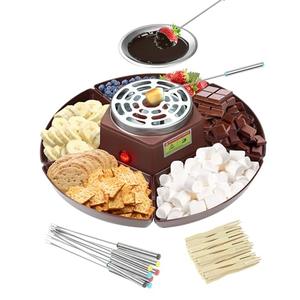 Smores Maker Tabletop Roaster Kit – Electric Fondue Set with Adjustable Heat, Indoor Smores Roaster for Date Night, Movie Night, Family Fun & Couple Gift Ideas