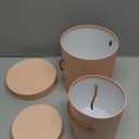 Creative Flower Round Gift Box with Hat Wedding Packaging Cardboard Box Valentine's Day Flower Box, Pink