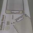 Stainless Steel Cutting Board for Kitchen, Scratch Resistant Mesh Design, Reversible 304 Stainless Steel & Wheat Straw, Non Toxic Chopping Board for Meat, Dishwasher Safe, 14.4"*9.8",1Pcs Grey (Gray)