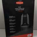 Rubbermaid Elite Stainless Steel Slim Sensor Trash Can 12-Gallon Batteries Included Charcoal Wastebasket for Home/Kitchen/Hotel/Lobby/Office 11.8G