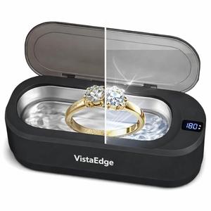 Ultrasonic Jewelry Cleaner  48KHz Professional 350ml Stainless Steel Tank with Digital Touch Display, Gentle Cleaning for Jewelry, Watches, Eyeglasses, Dentures - Ideal Gift for Mom/Wife
