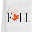 Voatok Fall Kitchen Towels, Autumn Fall Hand Towels Maple Leaves Thanksgiving Decorations, Fall Dish Towels Dish Cloths for Kitchen Bathroom Decor(White)