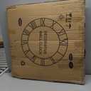 LEIKE Large Wall Clocks with Night Light Battery Operated,Silent Non Ticking,Rustic Modern Big Wood Clock for Living Room, Bedroom,Kitchen,Farmhouse,Office,Home Decor-30 Inch(Black-Arabic Number)