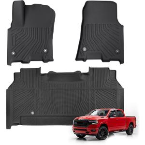 Car Floor Mats for Dodge Ram 1500 Crew Cab 2025 2026