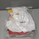 Dagmar Christmas costume role-playing children's cheerleading mesh top hooded jacket set (5-6 Years, Red)