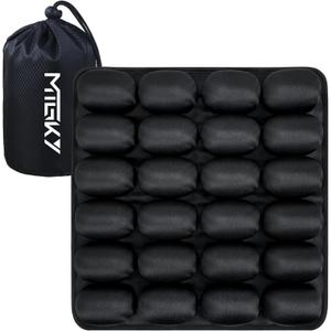 Travel Cushion with Storage Bag,Inflatable Seat Cushion for Stadium Seats,Air Seat Cushions for Airplane,Office Chair, Wheelchair, Cars, Home Living,Comfortable Pressure Relief Seat Cushion