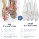 The Fine Living Co. 100% Cotton Merry Christmas Kitchen Towels, 18'x28' Set of 2 (Cherry Red & Green)