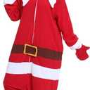 Unisex Adult Onesie Animal Pajamas Halloween Cosplay Sleepwear (Red-102), XL