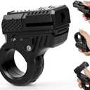 3D Fidget Slider Gun Toy for Kids Adults, Fidget Ring Pistol, Plastic 5 in 1 EDC Fidget Spinner Desk Toy for Stress Relief, Finger Hand Roller Gifts for Office Classroom Boys Men