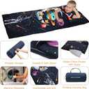 Kids Sleeping Bag, Sleeping Bags for Boys & Girls, Large Kids Sleeping Bag with Pillow, SlumberSoft Slumber Bags, Child Sleeping Bags for Travel Naps and Sleepovers,63" x 30"