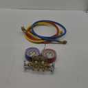 Car Auto A/C Refrigeration Air Conditioning AC Diagnostic Manifold Gauge Maintenence Tool With Hose And Hook Kit