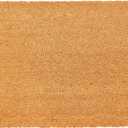 KAF Home Coir Doormat with Heavy-Duty, Weather Resistant, Non-Slip PVC Backing | 17 by 30 Inches, 0.6 Inch Pile Height | Perfect for Indoor and Outdoor Use (Solid)