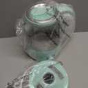 Elite Gourmet 1.2L Electric Glass Kettle, 1200W Fast Boil, Adjustable Temperature Control & Keep Warm, BPA-Free Borosilicate Glass, Auto Shut-Off & Boil-Dry Protection, 360 Cordless Base, Mint