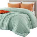 Bedsure Comforter Duvet Insert - Quilted Comforters Twin XL Size, All Season Duvet, GentleSoft Down Alternative Bedding, with 8 Tabs, Gifts for Women/Men, Sage Green, Twin XL 92 x 68 Inches