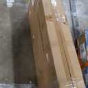 Garvee 70 Inch Fireplace TV Stand with 36 Inch Electric Fireplace, 12-Color LED Lights, 750W/1500W Heating, Two-Tier Storage, 2 Door Cabinet, Fits Up to 80 Inch TV, Living Room