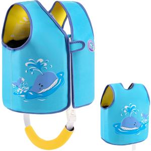 Pottwal Swim Vest for 1-2 Years (24-33 LBS) - Blue Blowing Whale