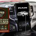 12 inches Tempered Glass Screen Protector for 2019-2026 Dodge Ram 1500, 2500, 3500, 9H Hardened, Anti-Glare, and Anti-Scratch Glass, Easy to Apply, Water-Resistant Car Accessories, Gloss (Incompatible with 14 inch model)