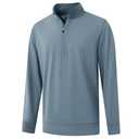 M MAELREG Mens Sweatshirt Athletic Moisture Wicking Lightweight Heather Mock Neck Midlayer 1/4 Zip Pullover Mens, Size 2XL