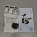 Wireless Lavalier Microphone with 2 Receivers & 2 Mics, Aesthetic White Dual Recording Mic for iPhone 16 15, Android, 3in1 Adapter, 40H Playtime, Monitoring Earphone for TwoPerson Vlog TikTok Gear