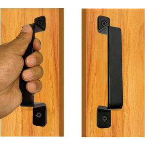 Premium Barn Door Handles Black,7.4 inch,2 Packs,Heavy Duty Rustic Metal Pulls for Sliding, Garage,Shed, Gate, Closet, Drawer, Indoor/Outdoor
