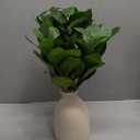 16" Artificial Eucalyptus Stems Potted Plant Indoor Fake Plants - Realistic Greenery with Vase, Small Artificial Office Desk Plants in Pots for Home Decor Weddings Centerpieces