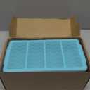 3-Pack Silicone Freezer Trays with Lid,2 Large 2-Cup(500ml)&4 Medium 1-Cup(125ml)&6 Small 1/2-Cup(75ml) Soup Freezer Container Molds,Ice Cube Tray For Meal Prep&Freezing Soup,Stews,Sauces (Lake blue)