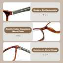 Madison Avenue 2 Pack Classic Square Blue Light Blocking Reading Glasses for Men, Sport Computer Readers Glasses Anti Glare