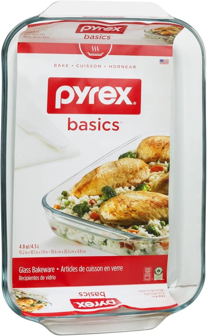 DISH BAKE OBLONG4QT PYRX