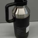 Stanley GO Growler 64 oz | Keeps Beer Cold or Coffee Hot | Leakproof Steel Lined Lid and Easy to Carry Handle | Insulated Stainless Steel Beverage Container | BPA-Free | Matte Black