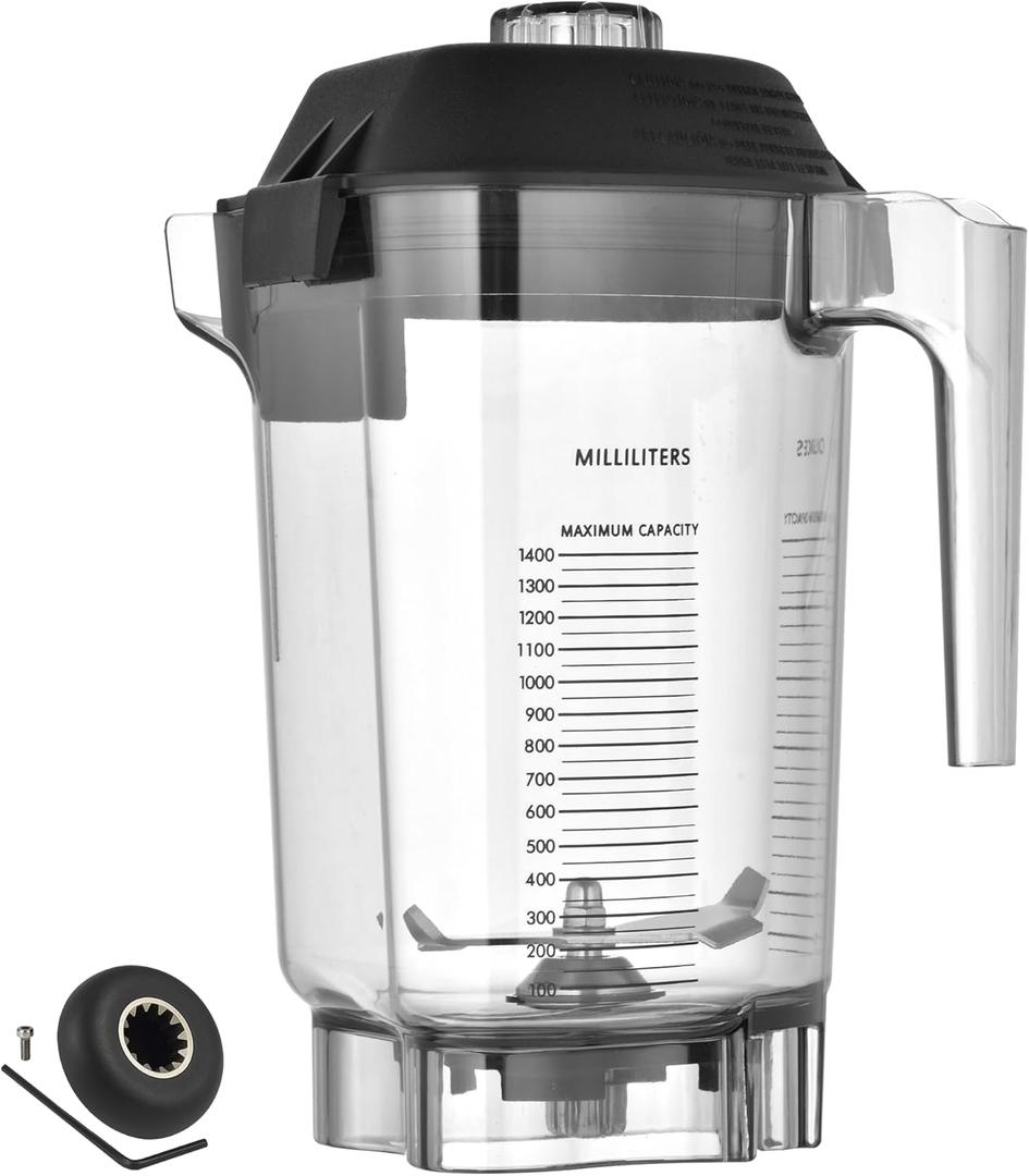 Blender Pitcher 48oz Compatible with Quiet One VM0145, Advance 36019 15978 16016, VM0100A Commercial Smoothie Cup, Durable Jar