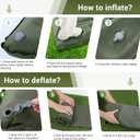 Elegear CumbreX Double Sleeping Pad for Camping, 5.5" Ultra-Thick Inflatable Camping Sleeping Pad 2 Person with Built-in Foot Pump, Portable Camping Sleeping Mat for Backpacking Hiking Tent, Full