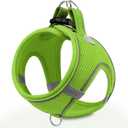 Joytale Small Dog Harness, Breathable Mesh Step-in Vest, Reflective Soft Padded Harnesses Small Sized Dog for Walking, Green, S (S--Chest: 15-16.5'')