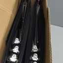 3 Ring Binder 1/2 Inch, ViVin Sturdy 0.5"-Round Ring Binder with 2 Interior Pockets, Clear View Cover, PVC-Free, Fits 100 Sheets of 8.5'' x 11'' Paper, Office Home School (12 Pack, Black)