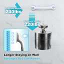 2Pc 16 Inch Grab Bars for Bathtubs and Showers Safety,No Drill Shower Grab Bar with Strong Suction Cups.Portable Bathtub Handle for Seniors