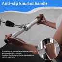 Lat Pulldown Attachments, Straight Bar Cable Attachments, Lat Pull Down Bar, Curl Pulldown Bar, Sturdy & Lightweight Aluminum, Non-Slip Grip, Full Rotation, Max Load 1000LBS