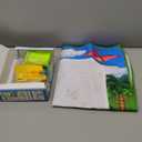 Water Doodle Mat for Kids 32x40 Inch, Mess Free Coloring Mat Educational Toy for 3 4 5 6 7 8 Years Old Girls & Boys, Neon Color Mat Doodle Board Writing Drawing Toys Holiday Christmas Birthday Gifts