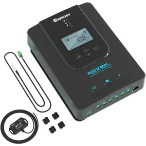 Renogy Solar Charge Controller (Bluetooth) - Rover 40A 12V24V Auto Parameter DC Input MPPT Charge Controllers for Solar Panels Adjustable LCD for Gel Sealed Flooded Lithium Battery