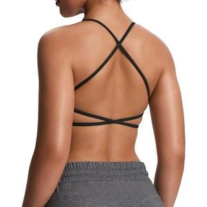 Aoxjox Women's Workout Sports Bras Fitness Ivy Low Impact Bra Yoga Crop Tank, Size S