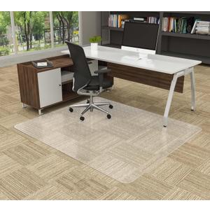 Amyracel Extra Large Office Chair Mat for Low Pile Carpeted Floors - 46" x 60" Clear Desk Chair Floot Mat for Home & Offices, Easy Glide Plastic Floor Mat for Office Chair On Carpet