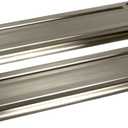 QCAA Solid Brass Mail Slot, with Solid Brass Interior Back Plate, 10" x 3", Satin Nickel, 1 Pack, Made in Taiwan