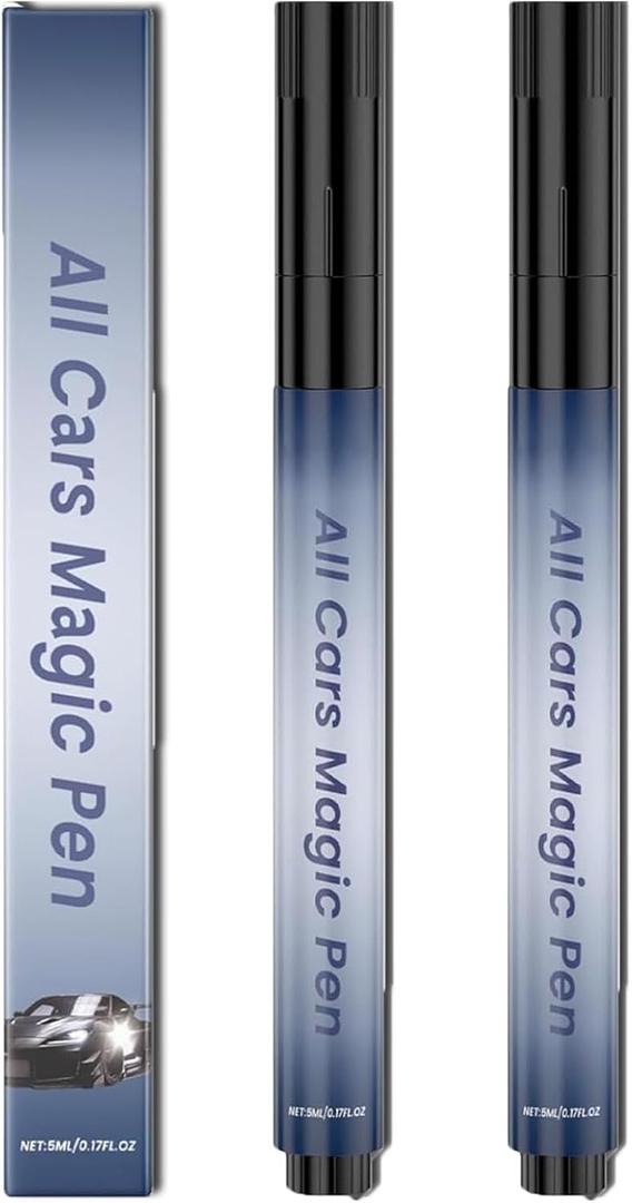 Madinae Scratch Pen, 2025 New All Cars Magic Car Scratch Removal Pen, Auto Madinae Car Repair Quick and Easy Scratch Remover Pen Weatherproof Lasting Fits for All Car Colors (2Pcs)