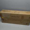 RUSTOWN Farmhouse Wood Wall Storage Bathroom Cabinet with Sliding Barn Door, Rustic Medicine Cabinet with Adjustable Shelf, 3-Tier Vintage Cabinet for Kitchen, Bathroom, Living Room (Vintage White)