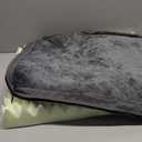 Waterproof Small Dog Bed Crate Pad 24 inch, Outdoor Washable Puppy Bed Orthopedic with Removable Cover Reversible, Foam Cat Bed Kennel Pad 23" x17, Durable Anti-Slip Bottom, Gray (Grey)