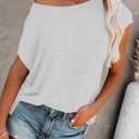 NEYOUQE Womens Summer Fall Basic Plain Tees Shirt Long/Short Sleeve T Shirts Casual Comfy Tops Trendy T-Shirts(S-XXL) (White, S)