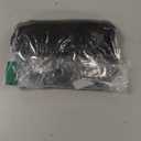 RemeeHi Short Curly Wavy Human Hair Toppers 4.7" x 4.7" Seamless Fluffy Replacement Clip in Hairpiece for Covering White Hair Toupee Wiglet Nature Black