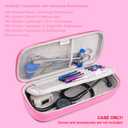 PROHAPI Hard Stethoscope Case, Large Stethoscope Carrying Case with ID Slot, Compatible with 3M Littmann/ADC/Omron/MDF Stethoscope Includes Mesh Pocket for Nurse Accessories (Sakura Pink)