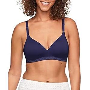 Warner's Women's Cloud 9 Super Soft Wireless Lightly Lined Comfort Bra, Evening Blue, 36D