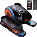 Under Desk Elliptical Machine, Electric Under-Desk Elliptical for Seniors - Mini Elliptical Exercise Equipment for Home with 12-Speed Touch Screen, Remote Control & Reversible Motion (Black)